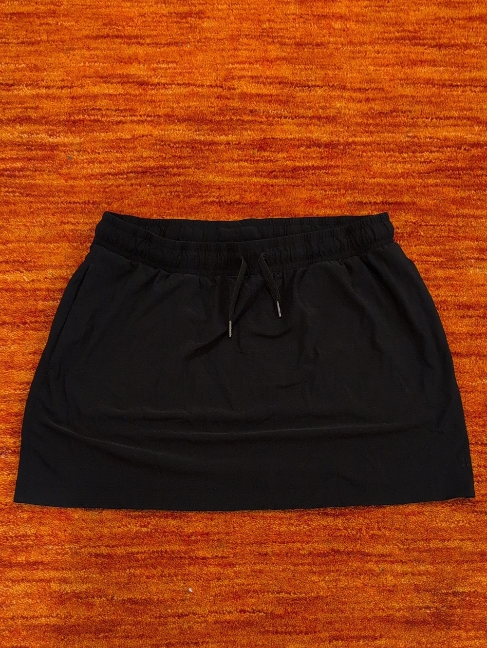 Sweaty Betty Black Drawstring Mini Skirt